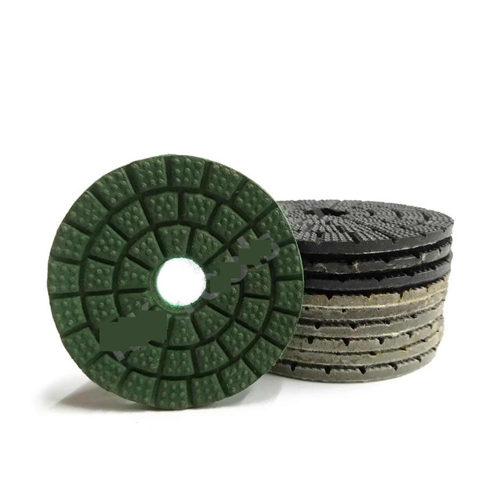 Almohadillas de Pulido de Diamante, 6 Unidades, 3/4/5/6 Pulgadas, Grano 10000, Efecto Espejo, para Piedra de Granito, Herramienta de Pulido (partículas Negras de 3 Pulgadas)