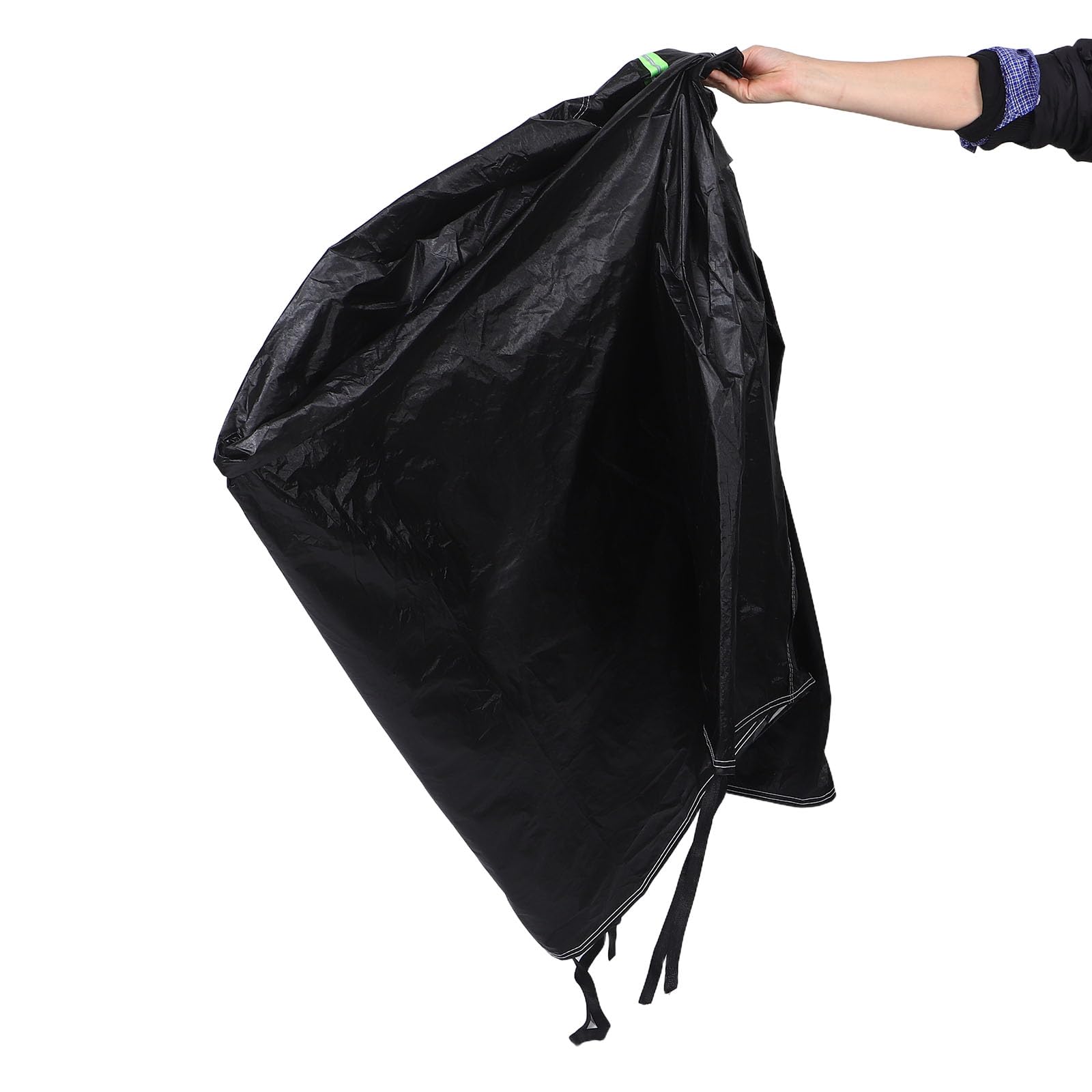 Abaodam Housse de Moto Noire 2XL Imperméable en Tissu Oxford Épais, Protection Extérieure UV et Anti-poussière, Grosse Housse pour Motos 222-251 Cm, Adaptée Voyage Rangement Extérieur
