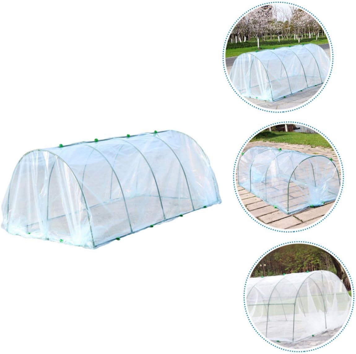Greenhouse Plant Cover Set for Outdoor Use Includes Sturdy Plastic Cover and Bracket for Flowers Succulents and Vegetables Weather Resistant and Easy to Assemble