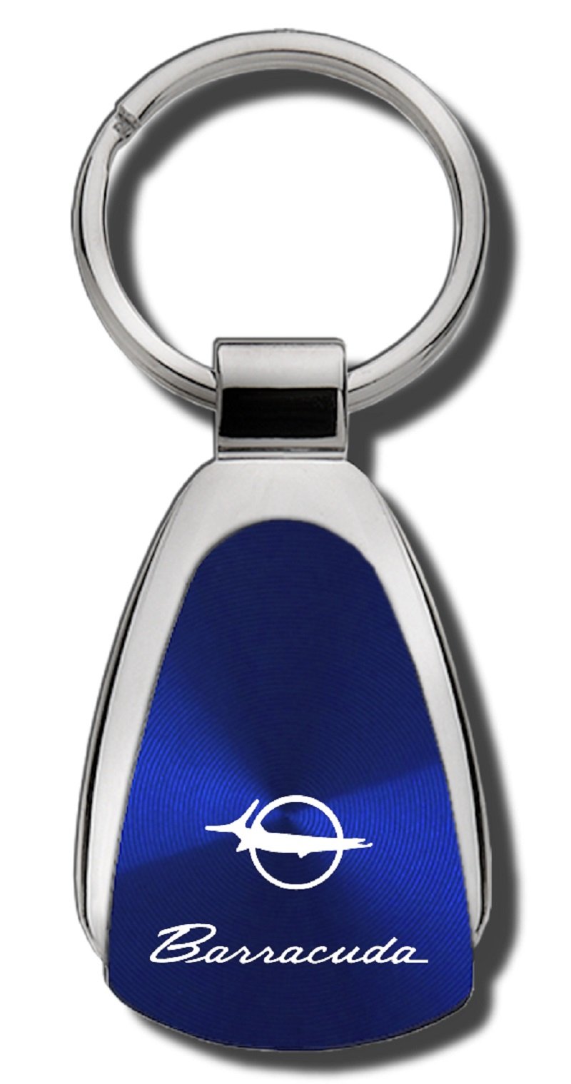 AU-TOMOTIVE GOLDTear Drop Key Chain for Plymouth Barracuda (Blue), Blue, Standard