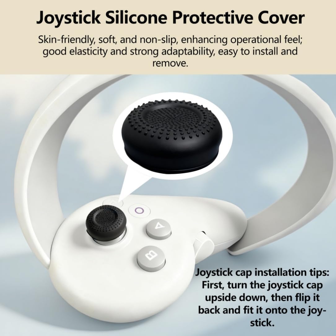 VR Replacement Bracket for PICO4 Ultra Wide Magnetic Mount Joystick Caps Lens Covers Bundle