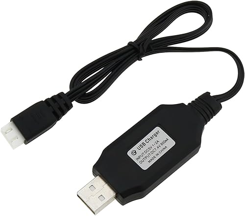 E-outstanding Cable cargador USB 1A 2S de 7.4V con conector XH-3P para helicóptero RC Quadcopter Drone Aviones Barcos y Camiones