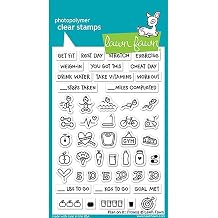 Lawn Fawn Clear Stamps - Plan On It Fitness LF1483