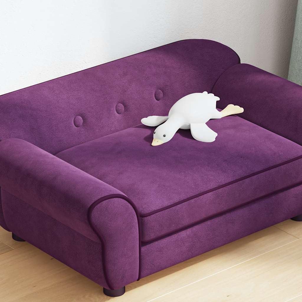 vidaXL Hundesofa Burgunderrot 72x45x30cm Plüsch Hundebett Hundecouch Katzen