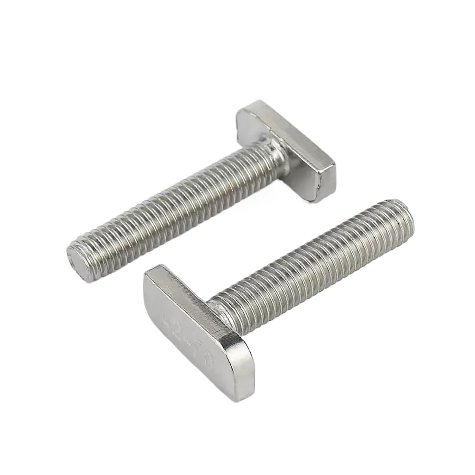 304 Edelstahl T-Nutenschrauben – M5 Bis M12, Flacher Kopf, Länge 12–70 Mm