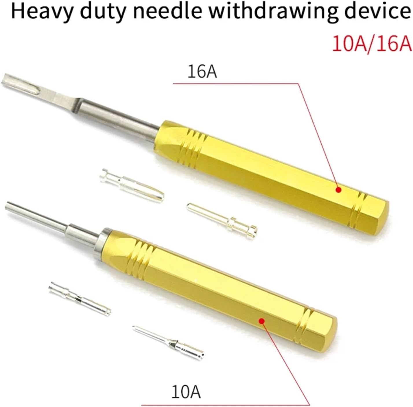 1PCS Needle picker for heavy duty connectors （Cold pressed type heavy duty connector 10A/16A）(10 A)