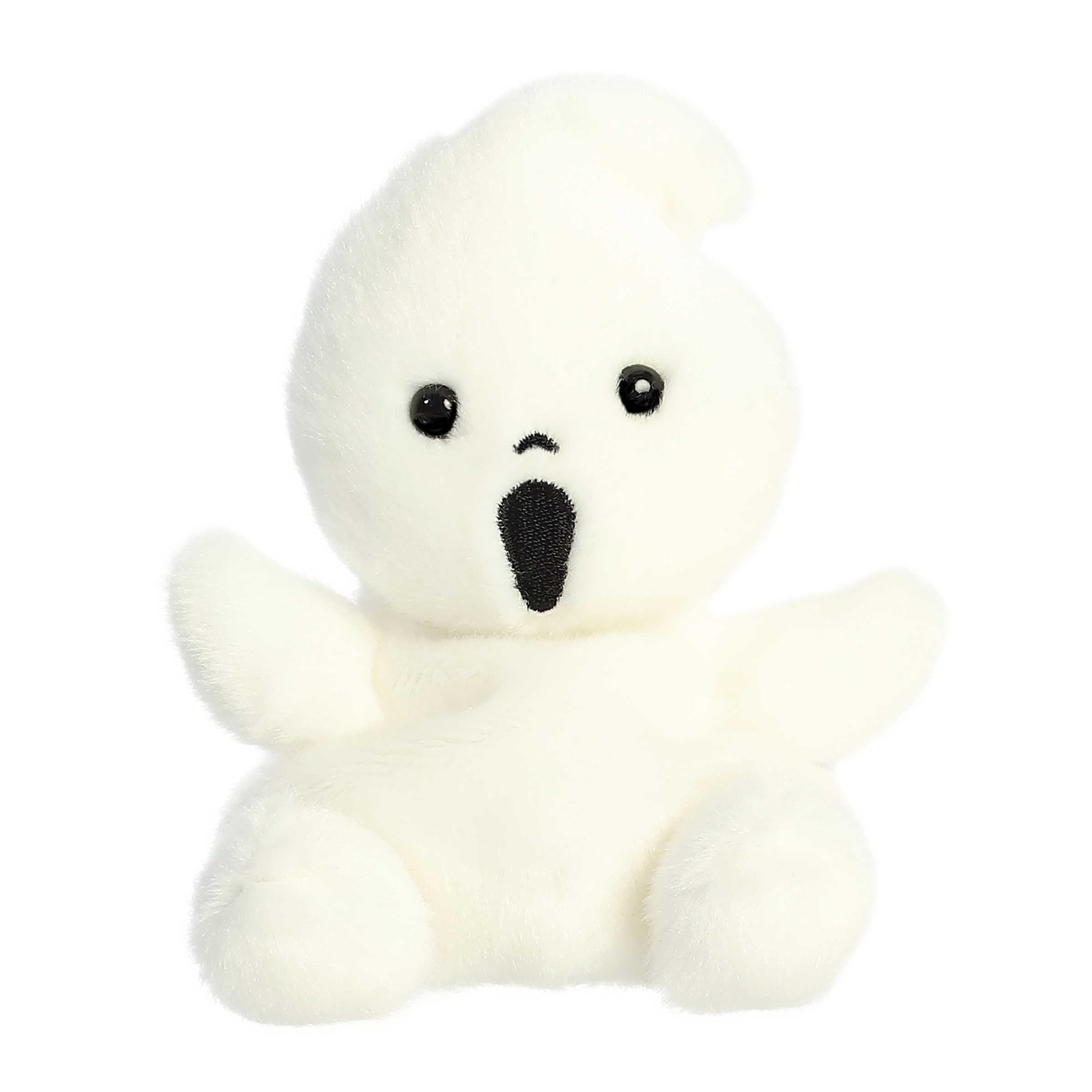 Aurora® Adorable Palm Pals™ Boo Ghost Stuffed Animal - Fun Collectible Plush for Kids and Adult Collectors - Perfect for Decorating Rooms and Birthday Gifts - White 4.5 Inches