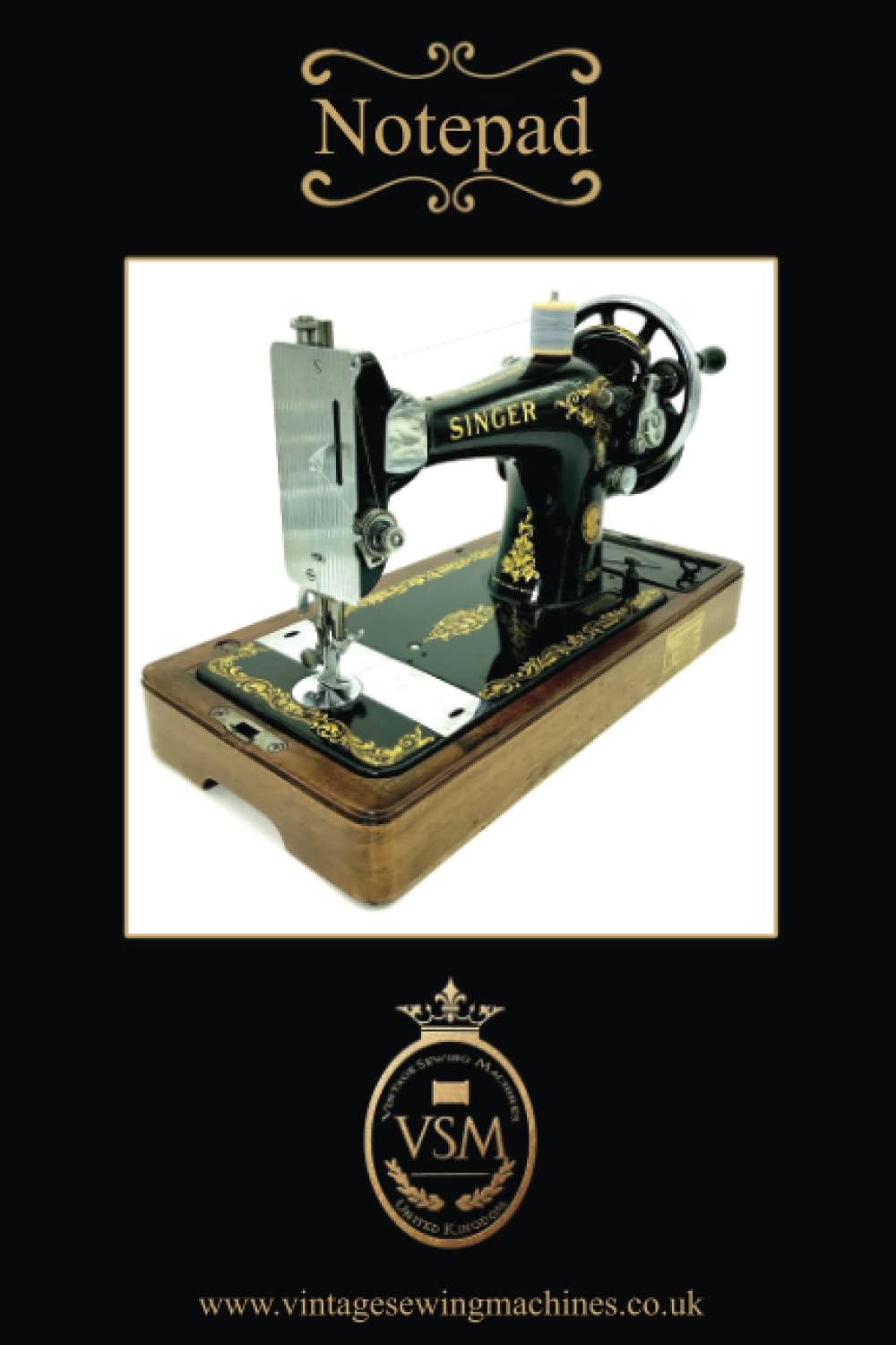 Singer 128k Antique Sewing Machine Notepad / Notebook