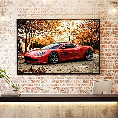 Broderie diamant 5D voiture de sport mosaïque strass premium 80x180cm