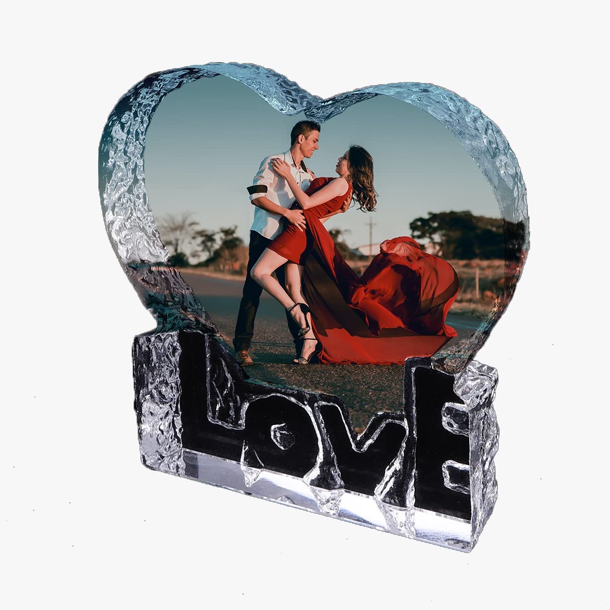 Cubo Di Cristallo K9 Con Incisione Laser 2D/3D Foto Personalizzata – Regalo Unico Per San Valentino, Festa Della Mamma, Anniversario (5x5x8 Cm) - 2