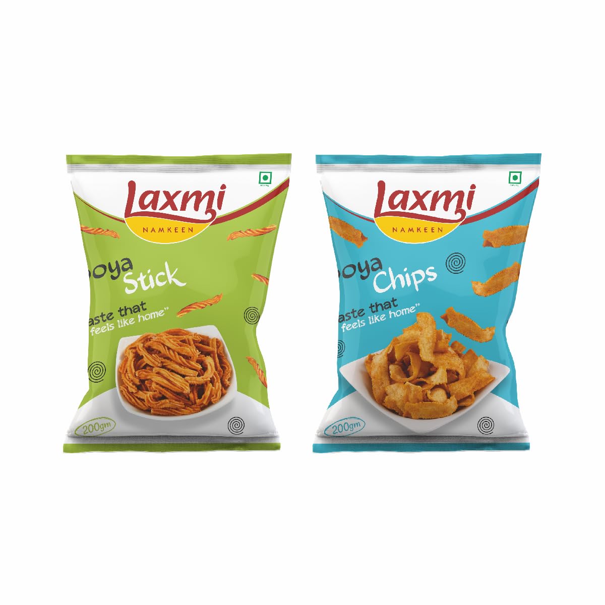 Laxmi Namkeen Combo of SOYA CHIPS & SOYA STICKS | Crispy, Crunchy & Spicy Soya Snack | Ready to Eat Delicious|Healthy and Tasty snacks |Pack of 2 (200 GMS EACH)…