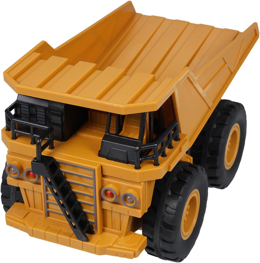 Remote Control Dump Truck, 11CH RC Dump Truck, 1:24 Scale RC Construction Vehicle Toy with Lights & Sounds, 2 Batteries, Christmas Birthday Gift for Teens, Yellow