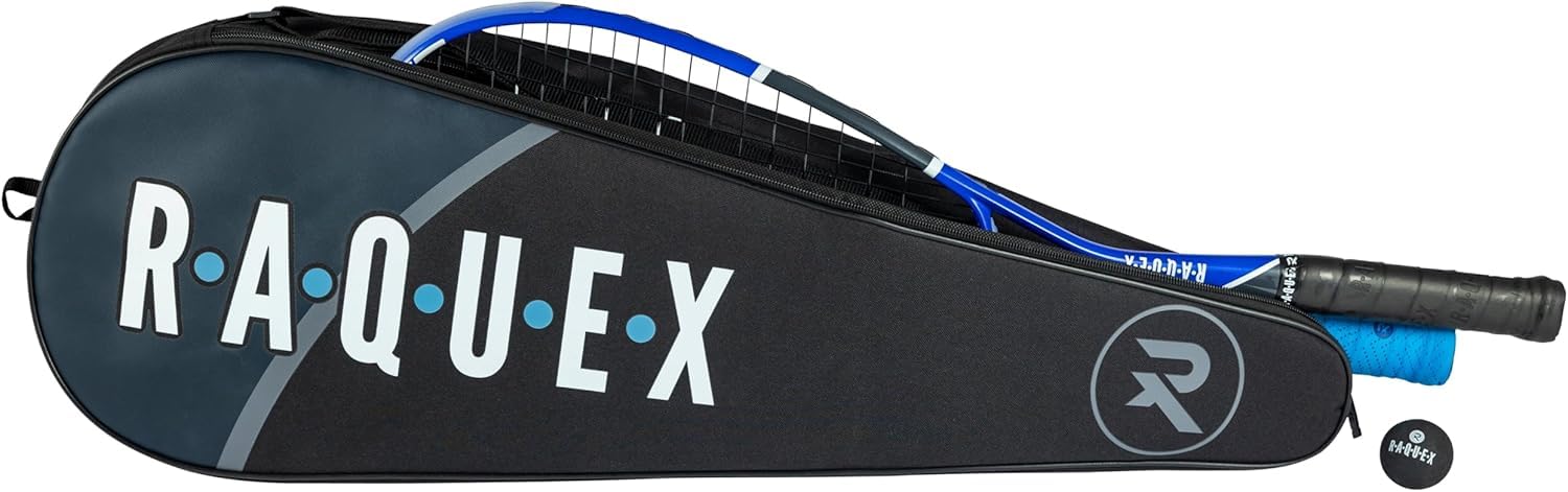 Raquex Bolsa 3 Raquetas de bádminton - Funda para Raquetas de bádminton o Squash, Correa Ajustable
