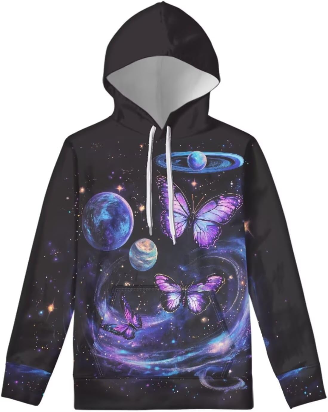 WELLFLYHOM Drawstring Hoodies Cute Long Sleeve Fashion Sweatshirts for Women Teen Girls Hooeded Pullover Size XS-4XL - Image 2