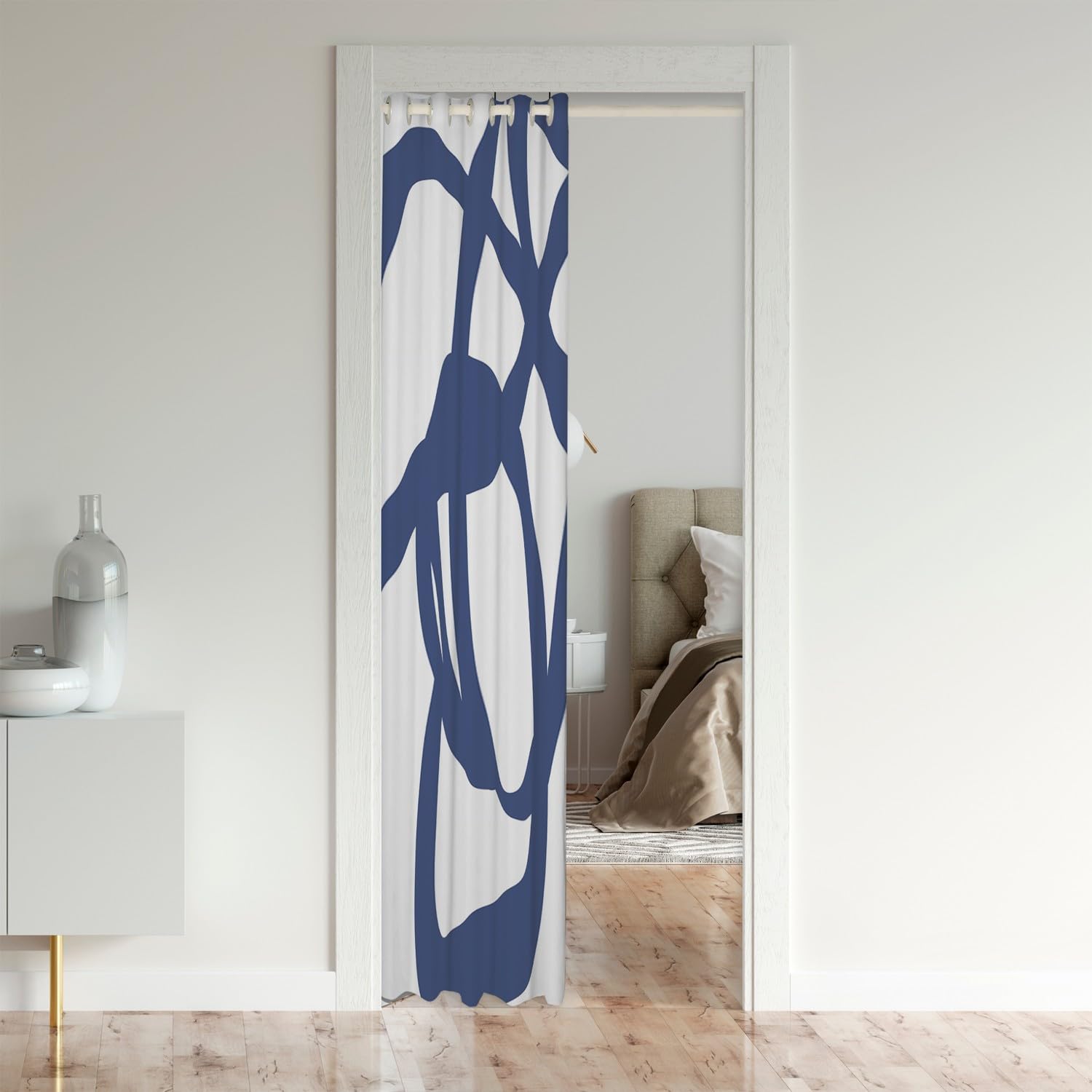 Cortinas De Rayas Grises Y Negras Para Dormitorio, Sala De Estar, Cortinas Opacas Geométricas (30%-50%) Sueños Geométricos, Arte Moderno A Rayas, Tratamientos De Ventana De Arte Abstracto, 46 X 72 Pu