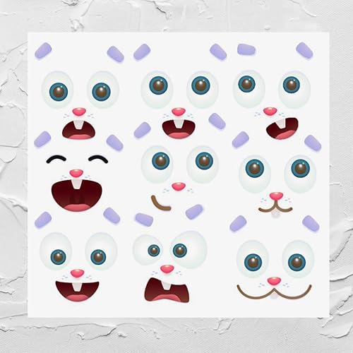 Miniatura 7 de Amosfun - Adhesivo decorativo para la ventana de conejo de Pascua con diseño de conejo