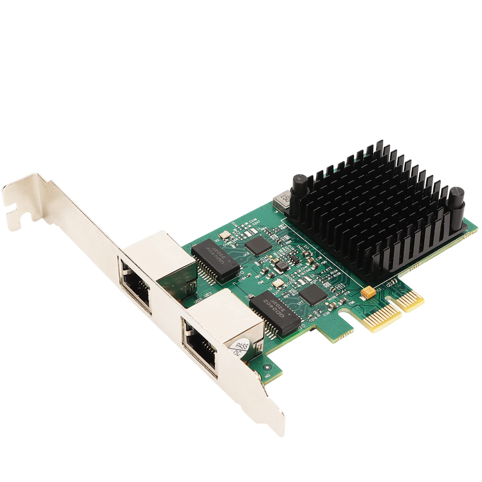 Zunate Scheda di Rete PCIE X1, Cavo in Rame a Doppia Porta 2,5 G RJ45 Scheda LAN Ethernet Scheda di Rete Controller Adattatore, Chipset Realtek RTL8125B