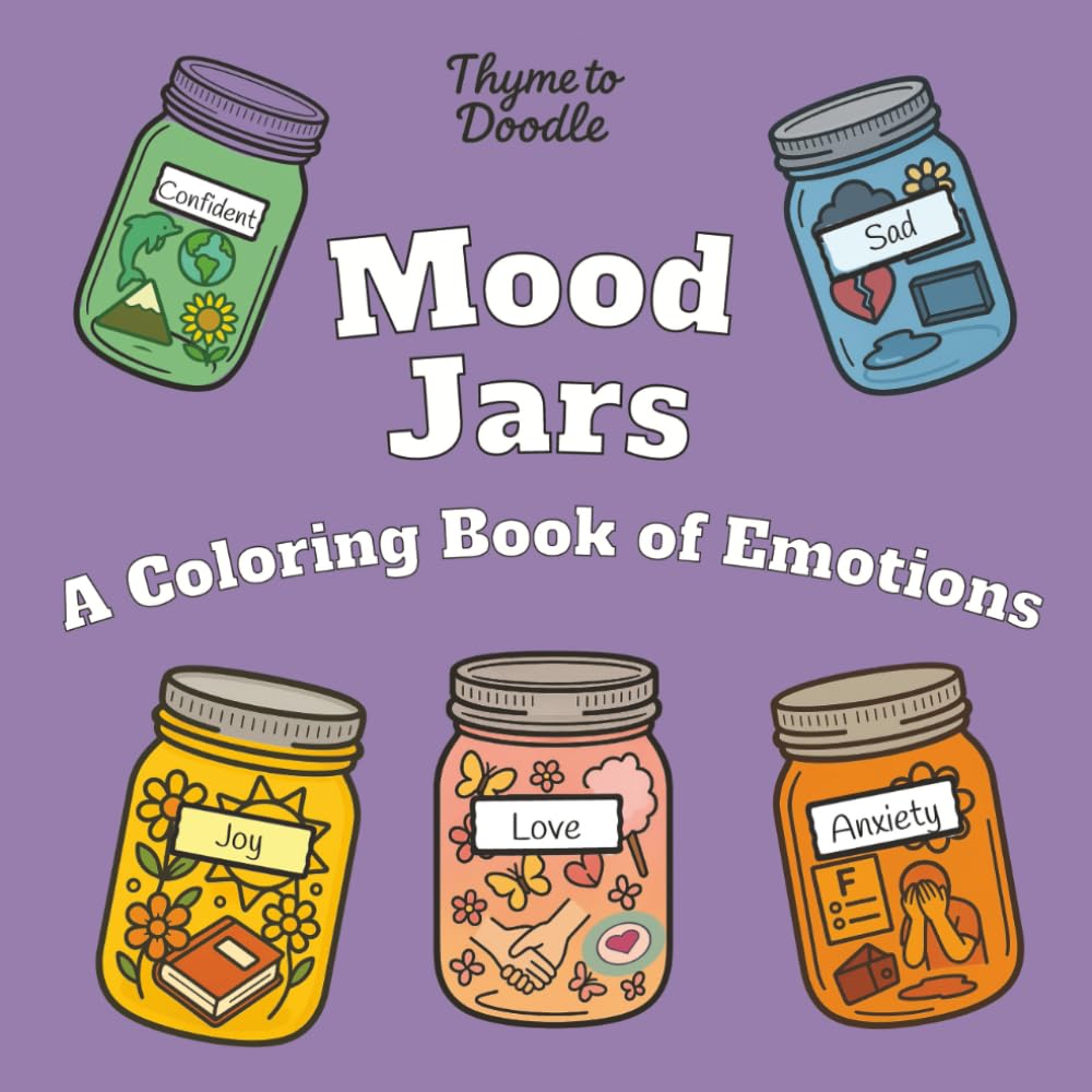 Mood Jars: A Coloring Book of Emotions (My Cute Book of Coloring)