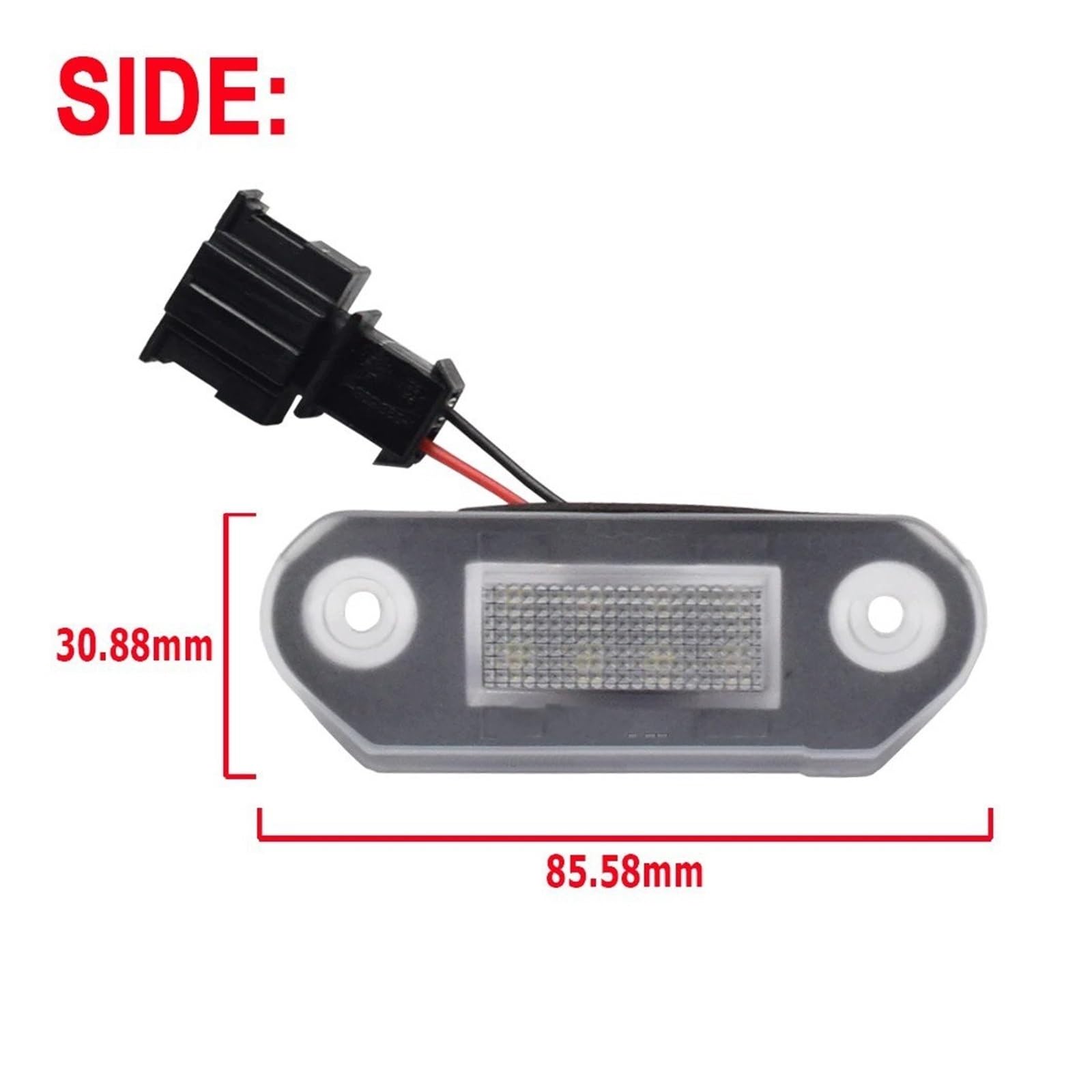 Iluminación De Matrícula Para VW Para Golf 3 Variant Para Jetta Para Vento Para A3 Gol 2/3 Iluminación Lámpara Placa Matrícula 1U Luz LED En Forma Número