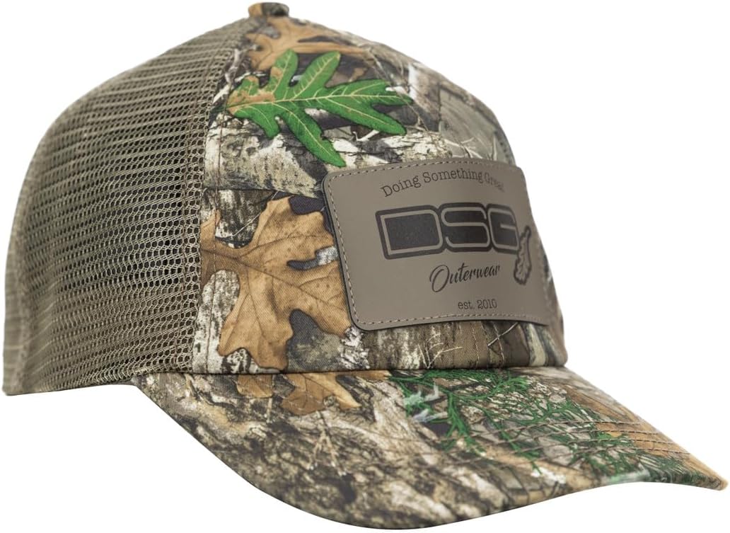 DOING SOMETHING GREAT DSG Outerwear Women's Camo Trucker Baseball Cap | Adjustable Snapback Hat with Breathable Mesh Back