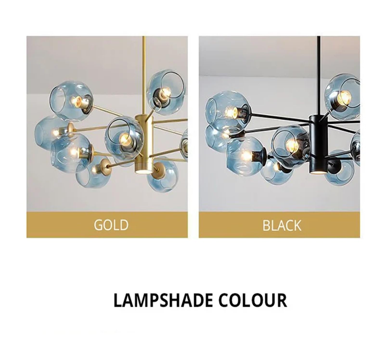 Lampadario - Design Moderno con Sfera in Ferro per Soggiorno e Camera da Letto, Elegante complemento d'arredo per Interni.