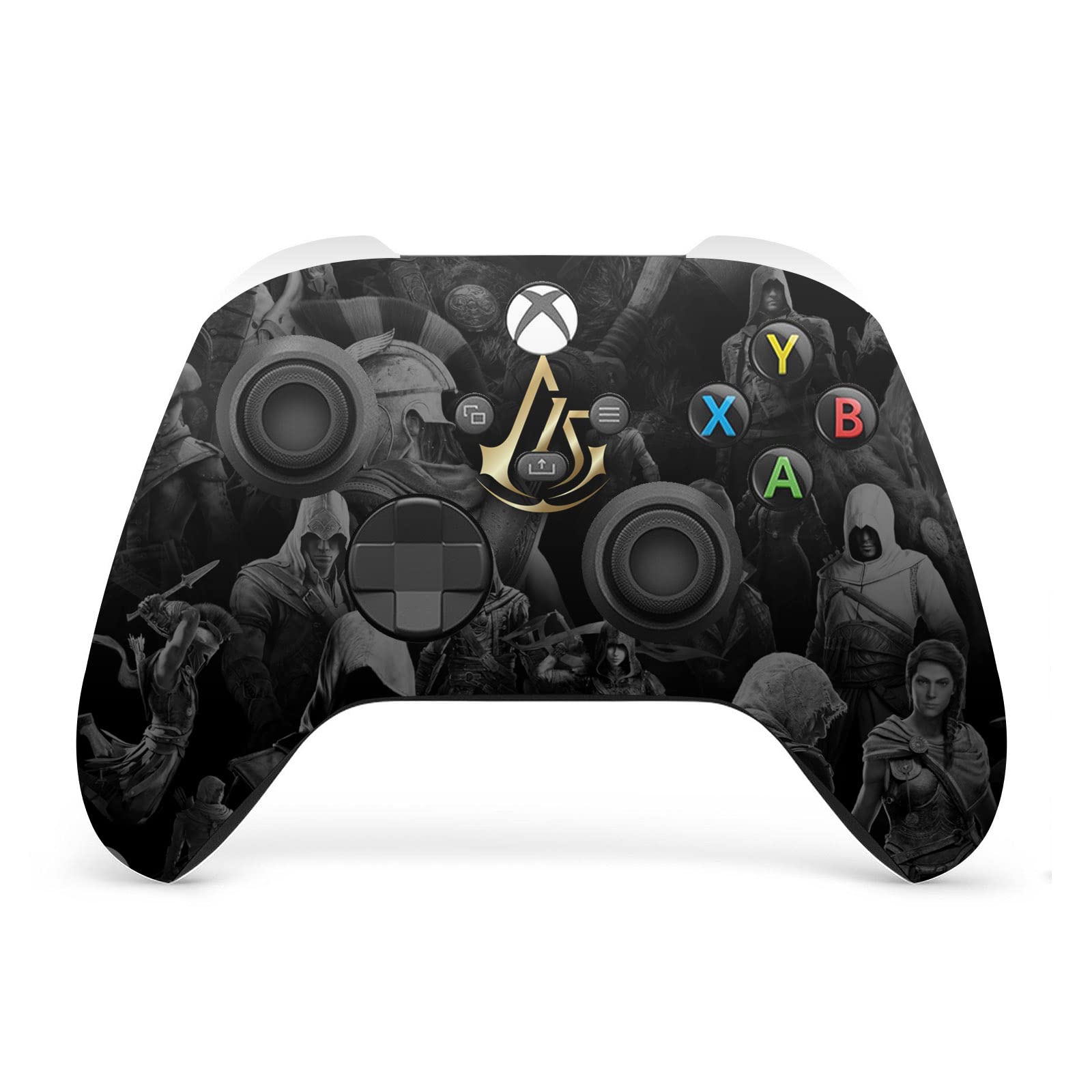 Head Case Designs Sous Licence Officielle Assassin's Creed Art Clé Graphiques Du 15e Anniversaire Enveloppement De Console De Jeu Et Skins Pour Manette De Jeu Ensemble compatible avec Xbox Series X