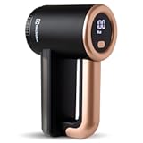 Rechargeable Fabric Shaver | 3-Speed Lint Remover for Clothes & Furniture | Eliminates Fuzz & Pilling | Electric Lint Shaver with LED Display & Type-C Fast Charging Port - Black