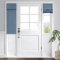 Vista 62 de HOMEIDEAS Cortinas opacas de aula para puerta delantera, cubierta de ventana de puerta de aula, persianas de privacidad con aislamiento térmico