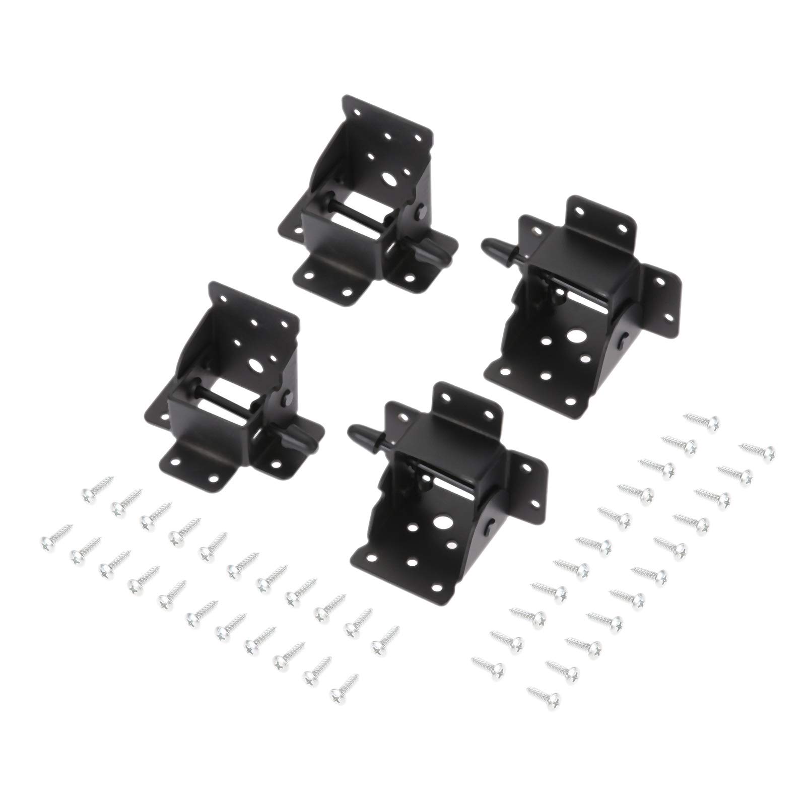 4 unids Metal Bloqueo de Mesa Plegable Silla Soportes Pierna Gabinete de Primavera Bisagras Armario Muebles de Puertas Hardware con Tornillos (Color : A)
