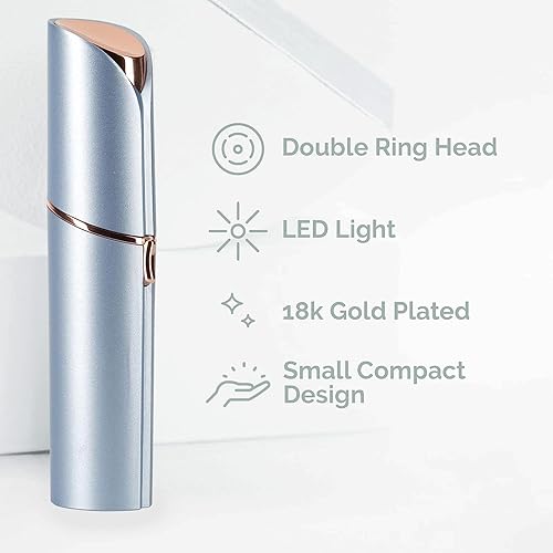 Miniatura 2 de innobeaut Depilación facial para mujeres, removedor de vello facial eléctrico sin dolor para cara, labios, barbilla con USB recargable