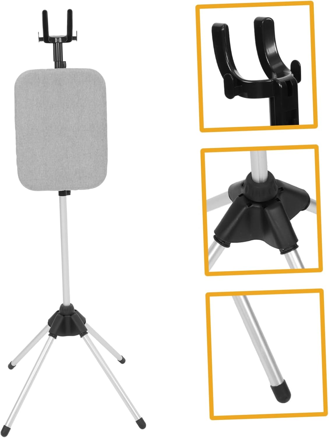 IMIKEYA Handheld Garment Steamer Rack Foldable Clothes Drying Rack Height Stable Four- for Easy Storage and Independent Ironing