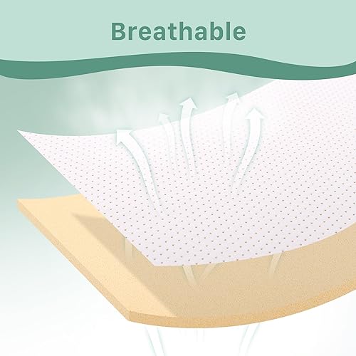 Miniatura 3 de Gwydre Colchón lavable a máquina, 100% lavable, suave y transpirable, espuma viscoelástica, almohadilla de juego con funda extraíble transpirable