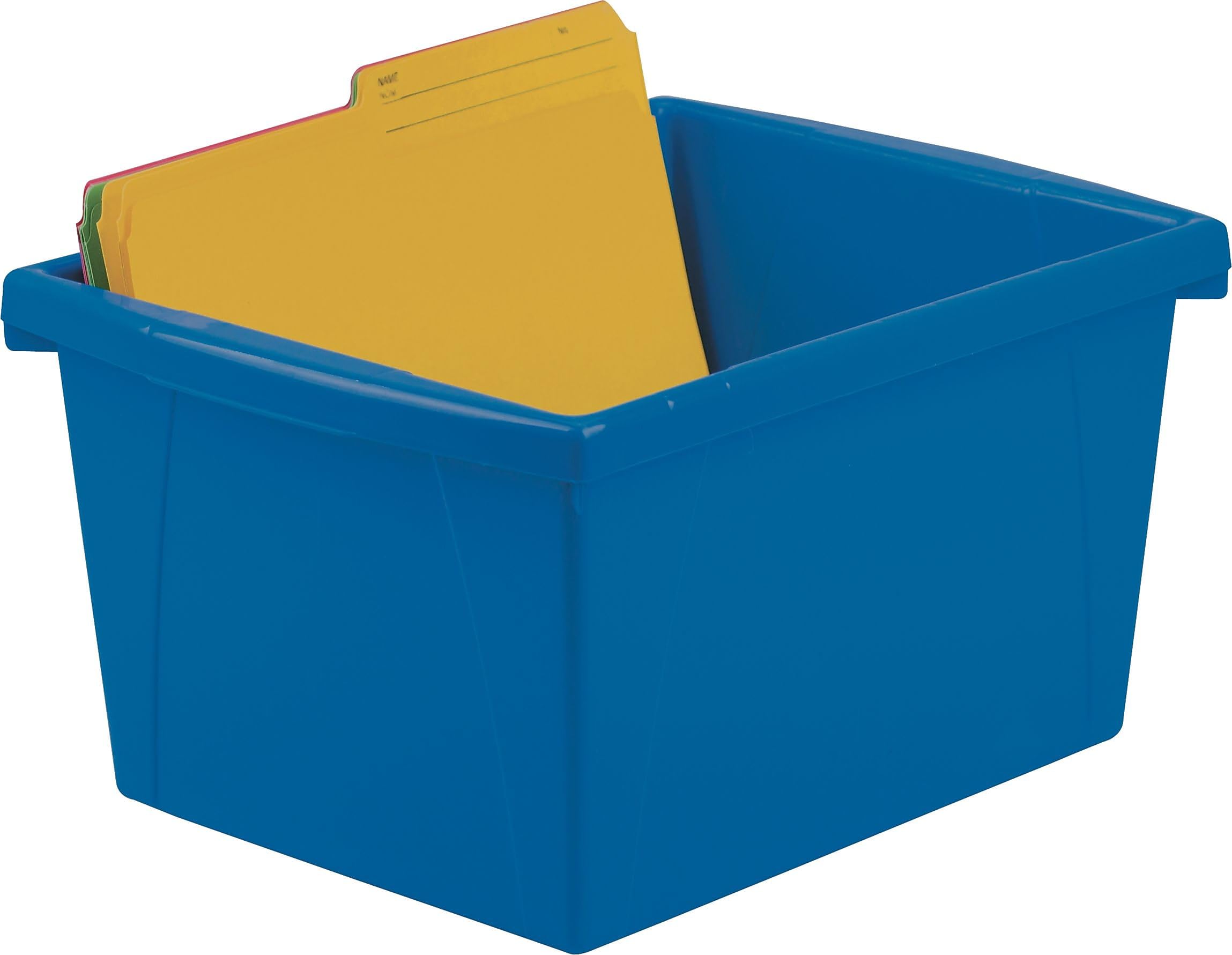 Storex Cestino Per Rifiuti Medio, 28 Litri, In Plastica Resistente, Nero, 38x26,7x38 Cm, Confezione Da 6 Pezzi