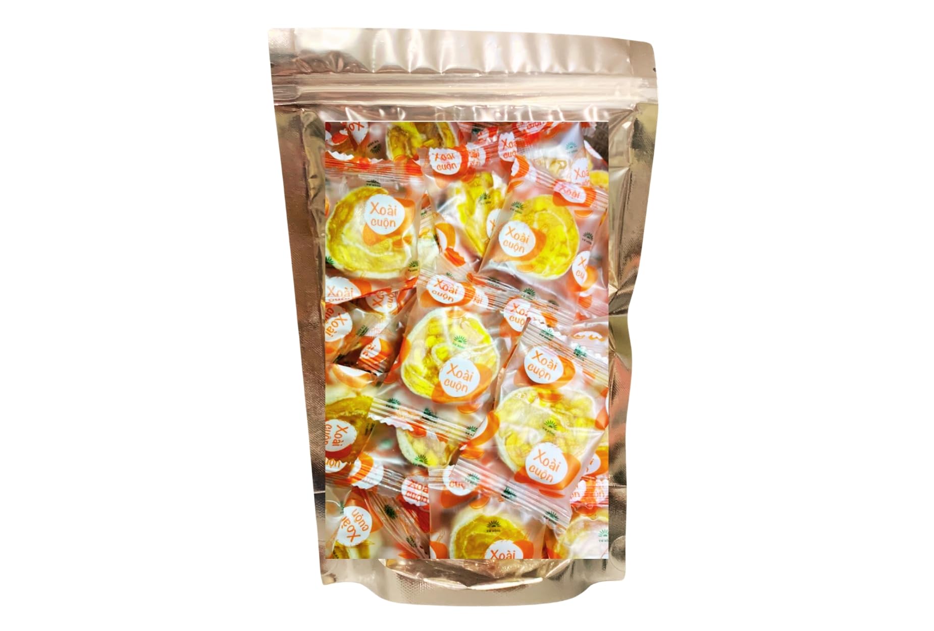Generic 1 Pack - Mango Soft Candy - Keo Mem Xoai Cuon - 8 Oz per Bag x 1 Bag per Order