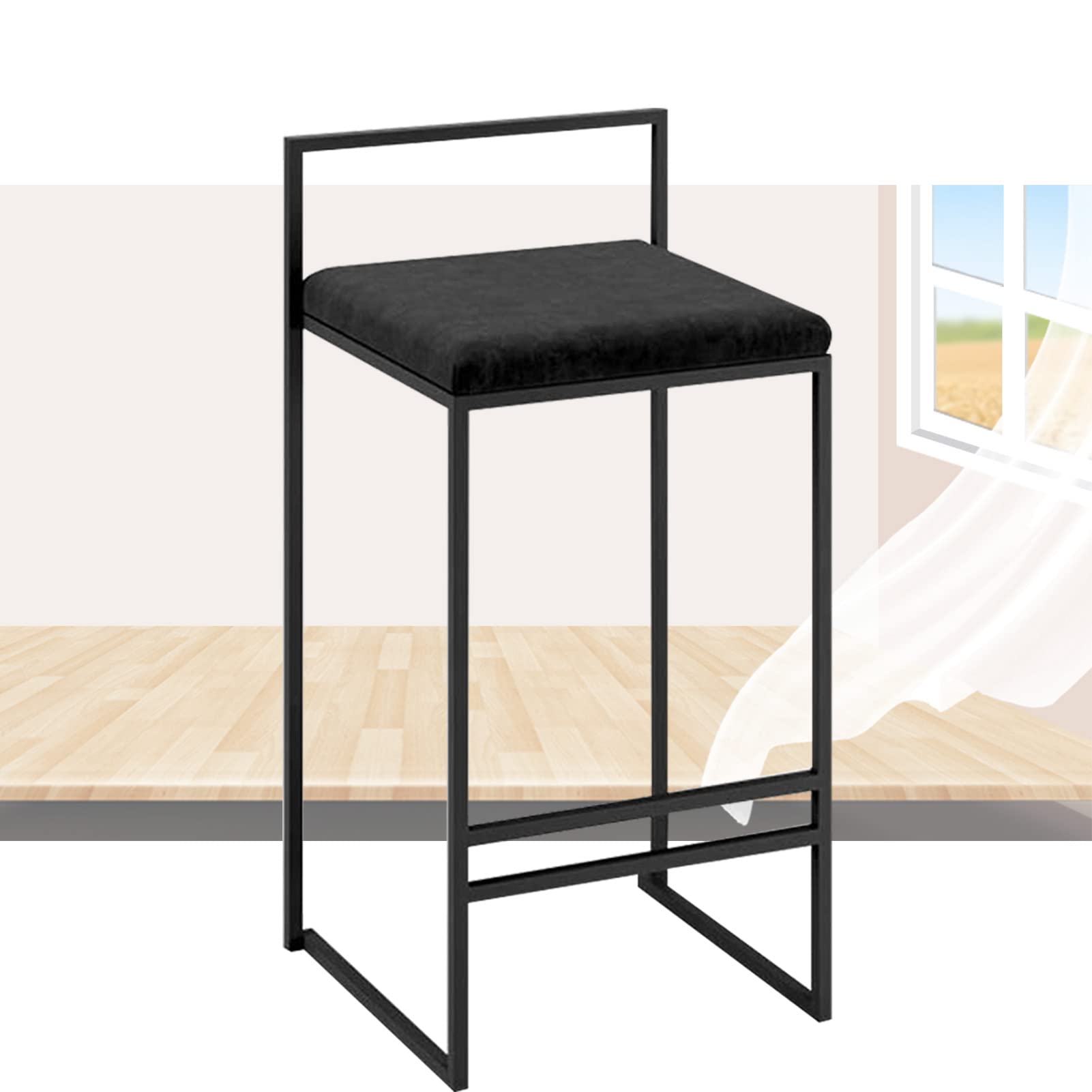 Tabourets de bar maison en velours pour sublimer votre îlot de cuisine haut