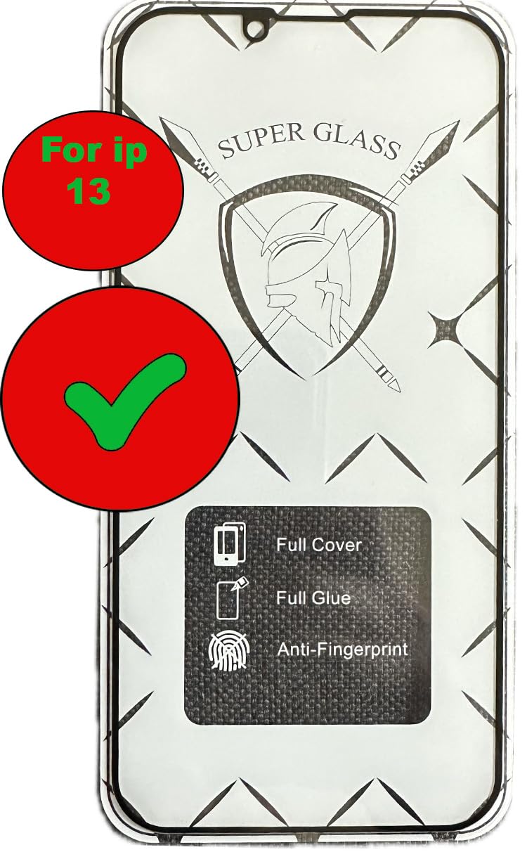 RankTempered Glass Screen Protector for iPhone Models (iphone 13)