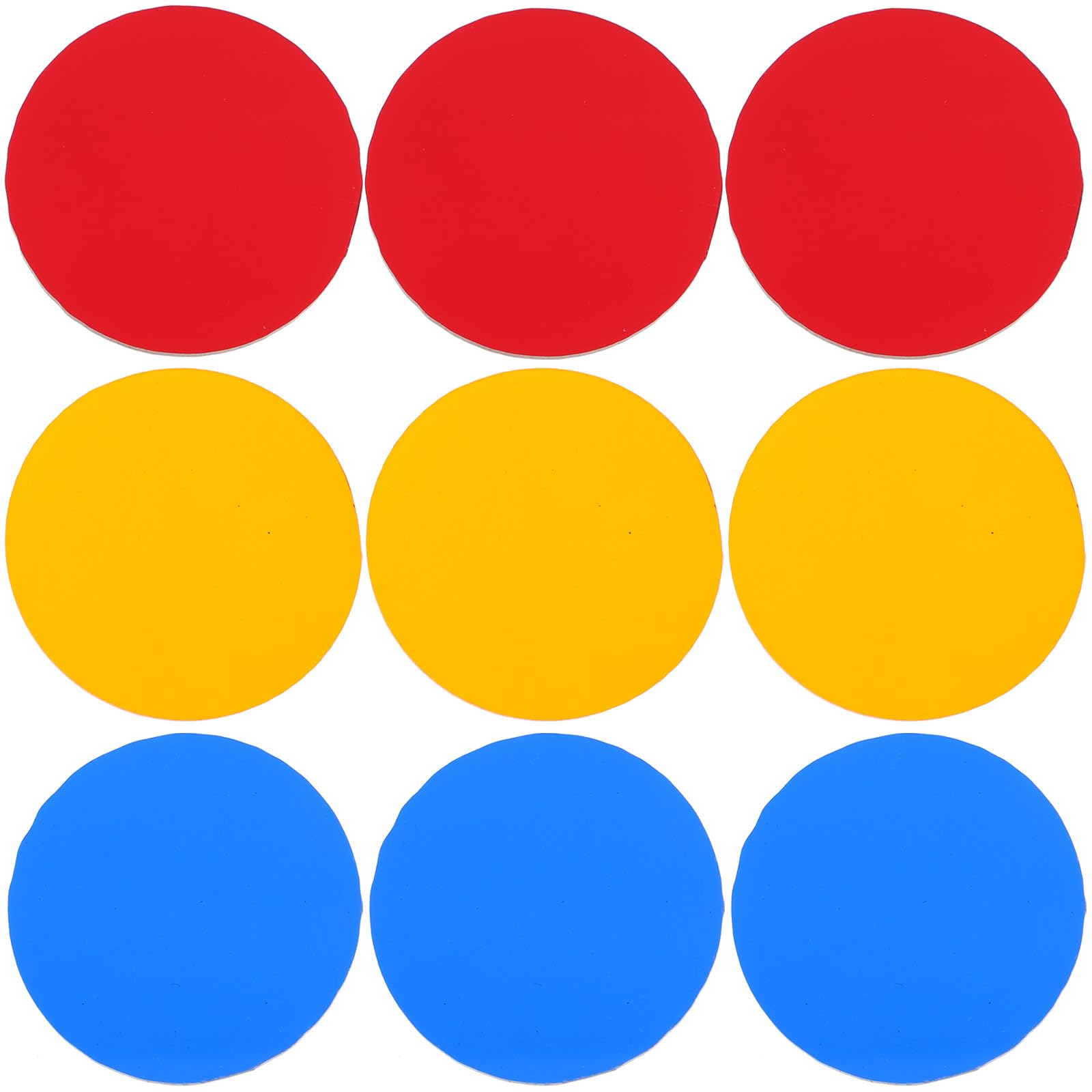 SOLUSTRE 9pcs Teaching Instrument Round Color Filters Colored Lighting Filter Camera Round Head Flashes Color Correction Board Color Filters Kit Color Filters for Lights Camera Film Plastic