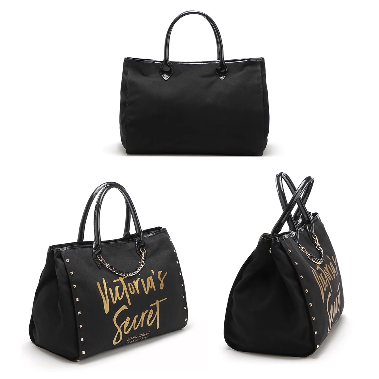 Victorias Secret Borse Tote a Mano da Donna, Grande, Borsa Messenger Nero - Angel City Bag
