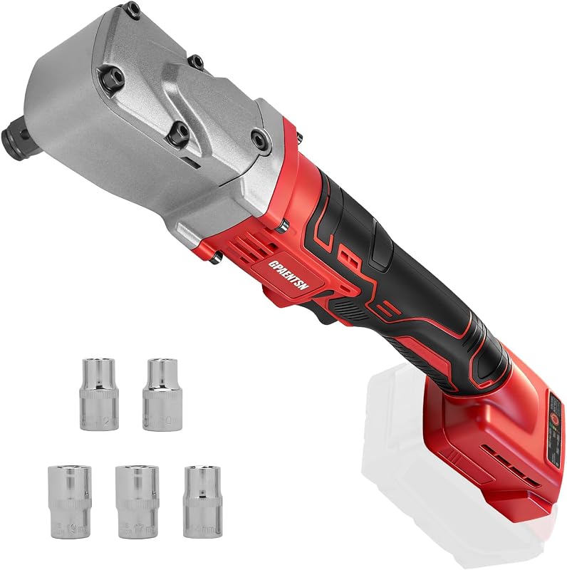 1/2" Right Angle Impact Wrench 206 ft-lbs for Milwaukee M18 Tool | Brushless Motor, 280 Nm Torque, Tight Space Angle Head, Variable Speed Trigger, Auto Repair, Bare Tool Only