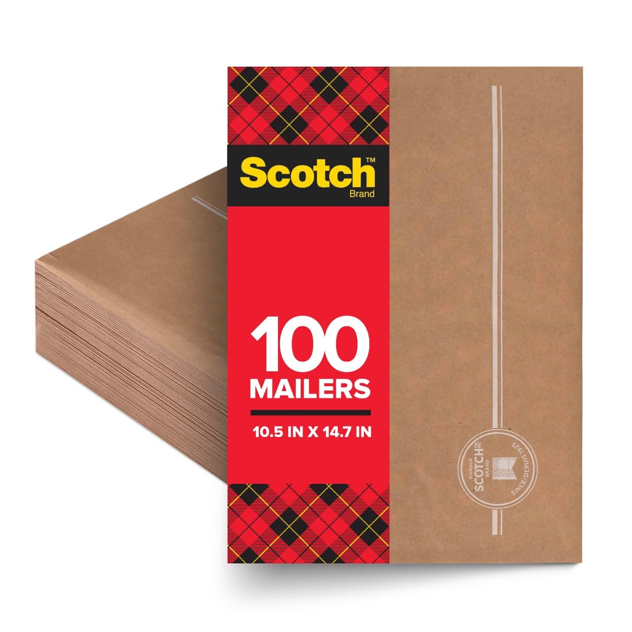 Photo 1 of ***MISSING 90***
Scotch Curbside Recyclable Padded Mailers 100-Pack 10.5 x 14.75 in Similar impact protection to traditional bubble mailers (CR-5-1)