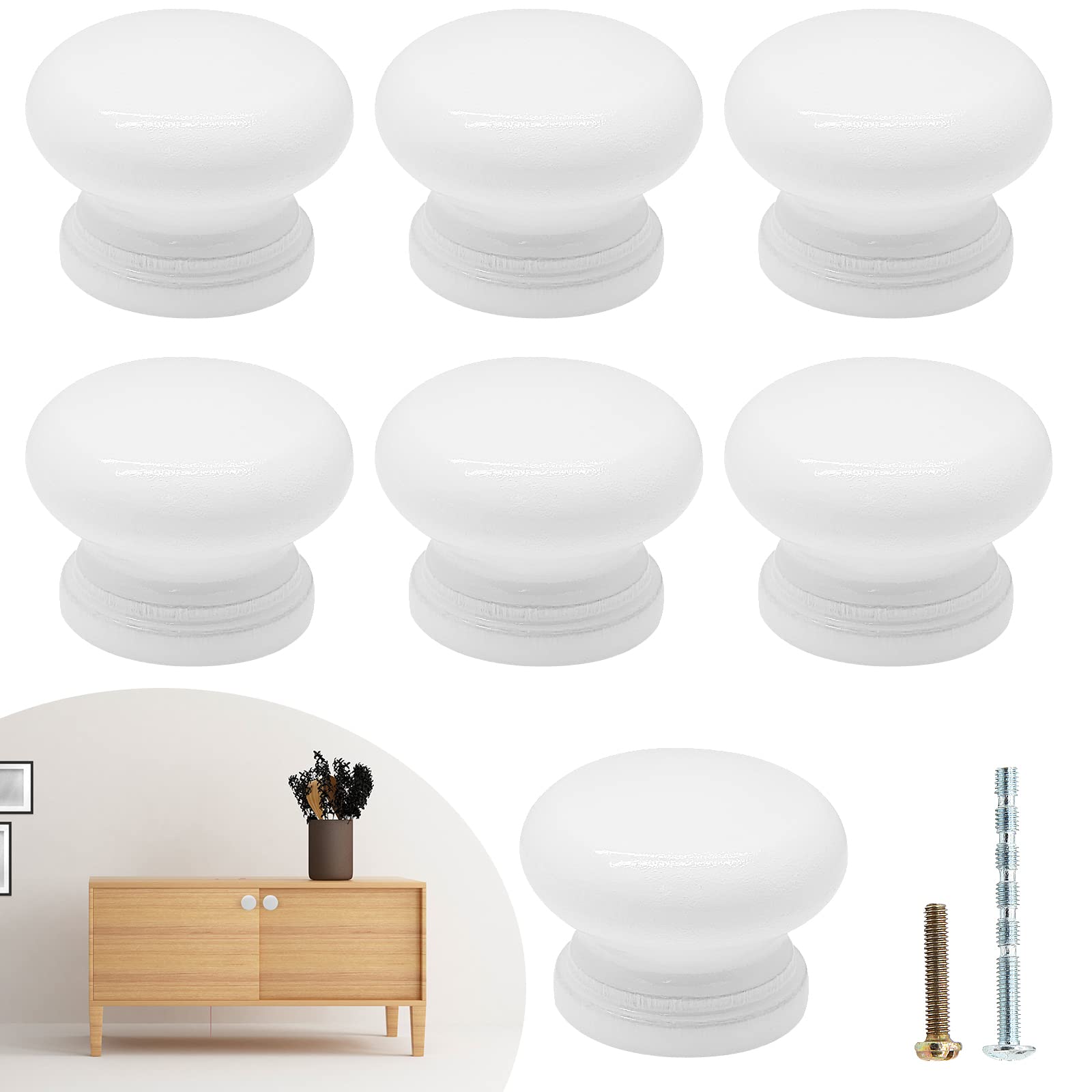 Boutons de tiroir en bois pour rénover une commode de chambre d'enfant