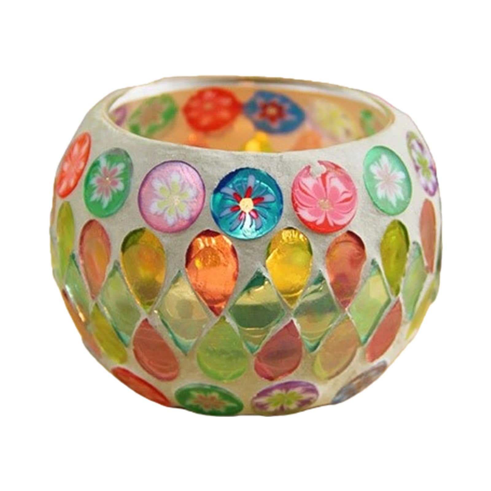 Artistic Stylish Glass Candlestick Creating Colorful Light Effects for Dream Homes Ambiances for Living Space Colorful Candleholder