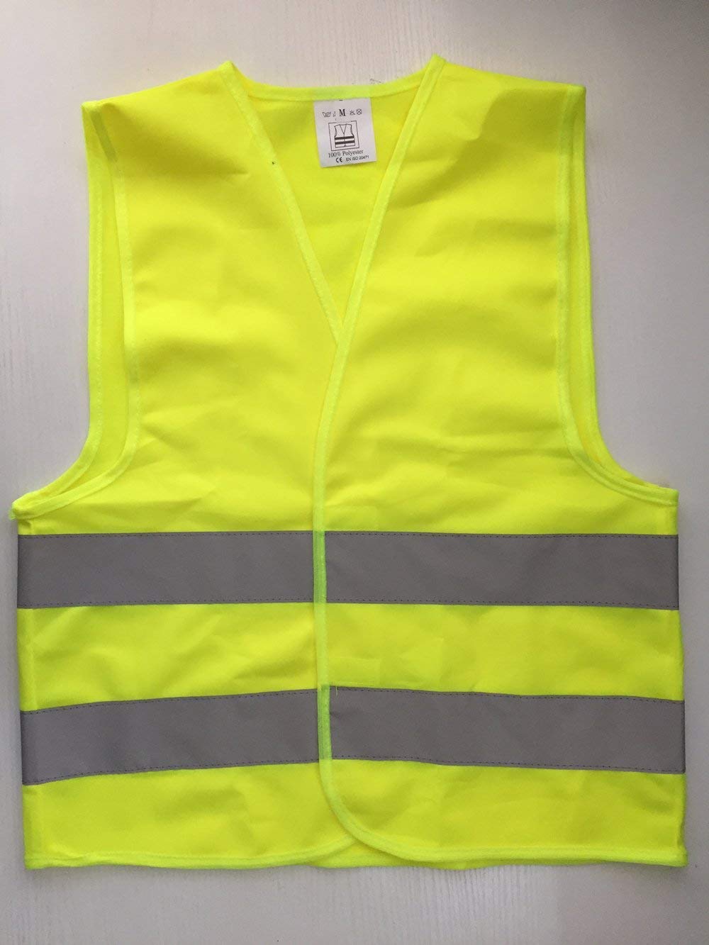 Chaleco de seguridad reflectante para niños de alta visibilidad para disfraz de ciclismo, talla M