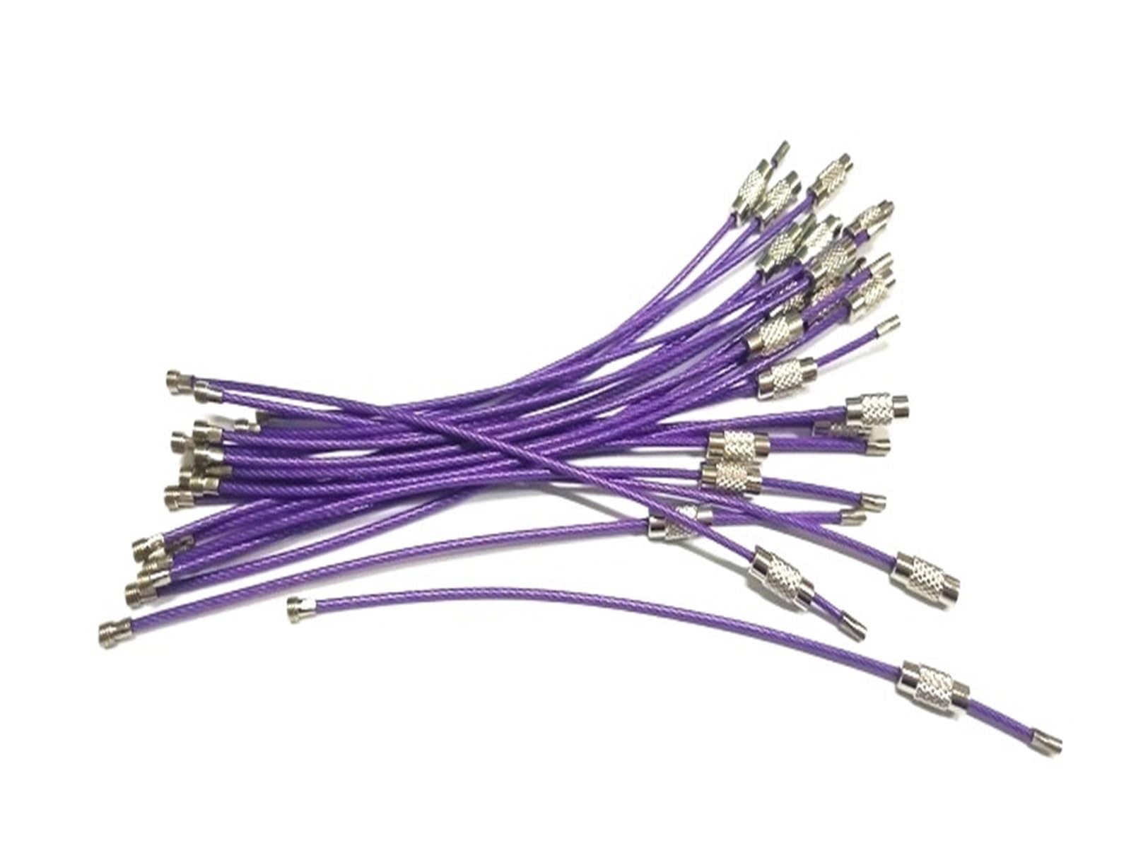 Accesorios cable cuerda para llavero de acero inoxidable de 15 cm y 1,5mm grosor