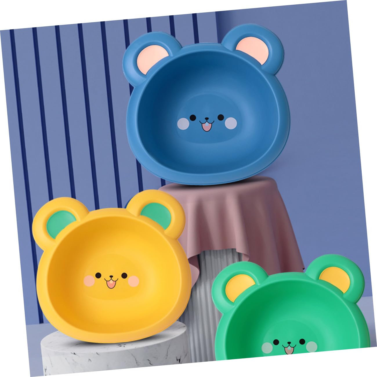 Kisangel Portable Cartoon Boy Girl Wash Basin Lightweight Mini Face Bathtub for Boy Girl for Bathing and Washing Easy to Carry Capacity for Newborns and Toddlers Blue