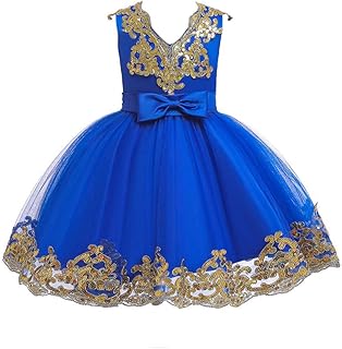 Flower Girl Dress Kids Baby Sequin Bowknot Tutu Princess Wedding Bridesmaid Birthday Party Pageant Dress 6M-11T - Buy now