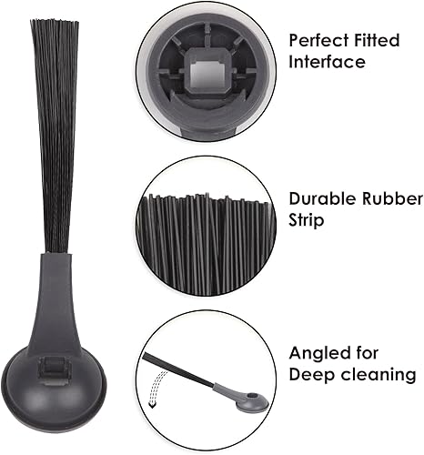 Miniatura 5 de Paquete de 12 cepillos laterales para Shark RV2820YE, AV2800ZE, AV2810YS, AV2501AE RV2502AE AV2501S IQ R101AE RV1001AE R101 RV1001 RV1000 RV2001AE