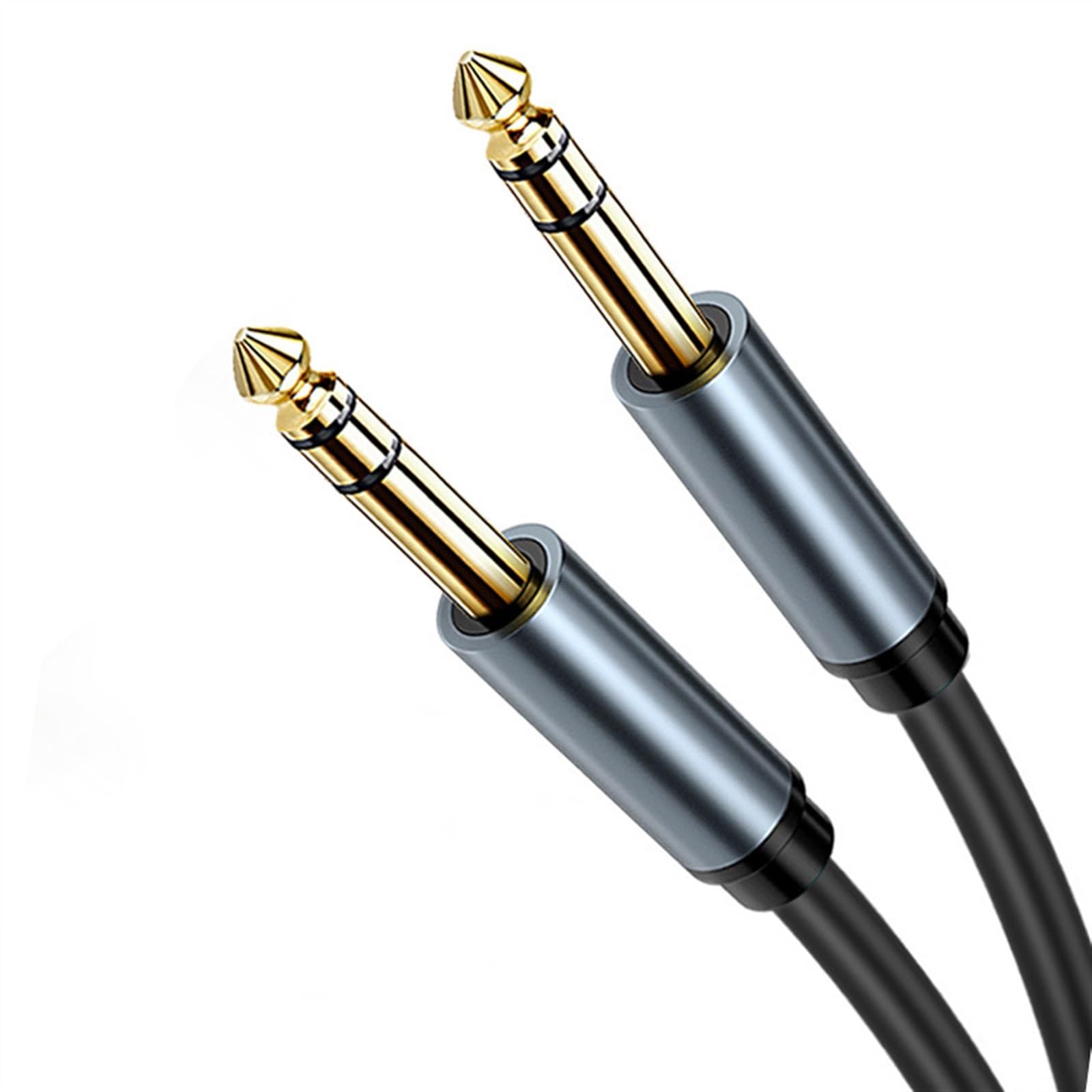 Cable De Audio De Guitarra Cable de equilibrado de triple núcleo estéreo de 6,5 mm, altavoz mezclador de guitarra de doble extremo macho a macho (Size : 5M)