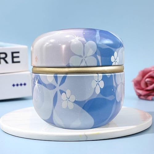 Miniatura 59 de Soplo de polvo corporal y recipiente para polvo de polvo, soplo de polvo para mujer y estuche para polvo para baño y viajes (Lotus)