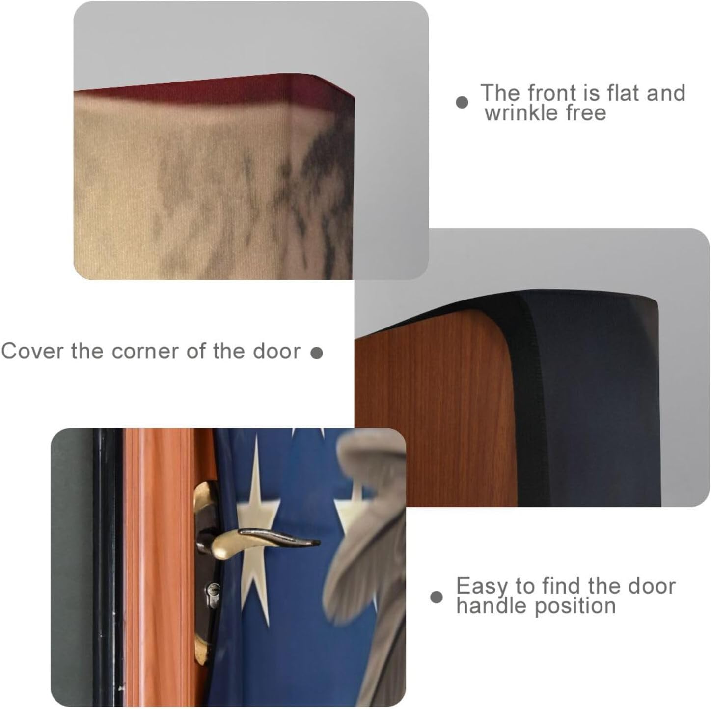 Qilmy Independence Day Door Cover,American Flag Bald Eagle Door Covers Decoration of House Living Room Door Corridor Door Holiday Parties 36x98in
